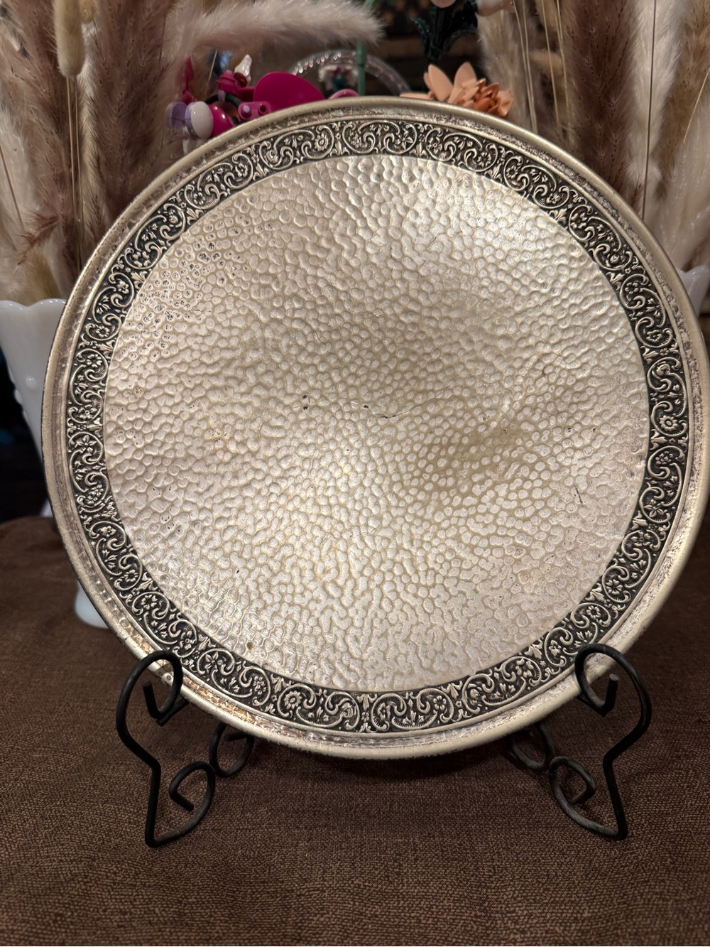 Vintage Bernard Rice Sons Apollo EPNS Silverplate Hammered